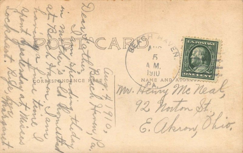 LP19 Beach Haven Pennsylvania RPPC Postcard 