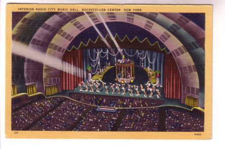 Interior Radio City Music Hall, New York City, Orange Border