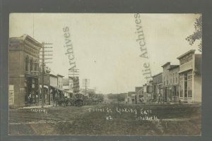 Schaller IOWA RP c1910 MAIN STREET nr Sac City Early Storm Lake Holstein Galva