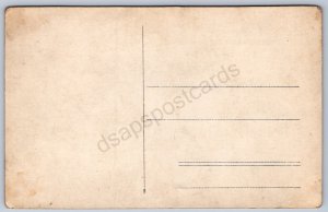 K24/ Interesting RPPC Postcard c1910 Early Bicycle Riding Men 231