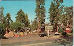 BIG BEAR LAKE, California  CA   Roadside  AMBASSADOR LODGE  ca 1960s    Postcard 