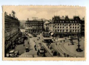 173690 BELGIUM LIEGE Place St.Lambert TRAMS Vintage postcard