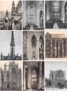 France Beauvais Cathedral interior, Tower etc lot of 9 postcards C345