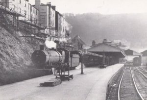 Engine 6871 Train for Newton Abbot At Kingsway Station in 1960 Railway Postcard