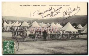 La Courtine - Park of & # 39Artillerie and tents - Old Postcard