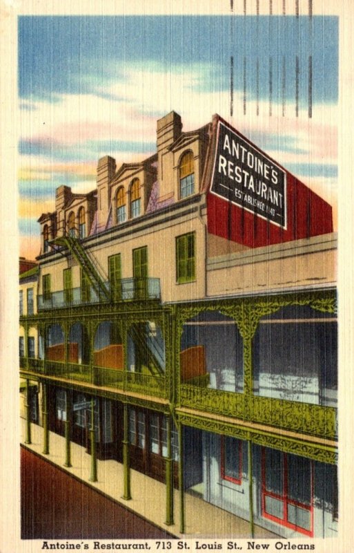 Louisiana New Orleans Antoine's Restaurant 1950