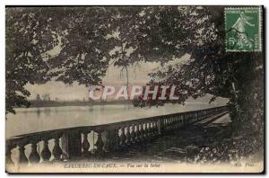 Caudebec-en-Caux Old Postcard View of the Seine