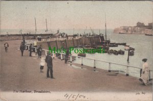 Kent Postcard - Broadstairs, The Harbour. Isle of Thanet, Posted 1904 - RS36651