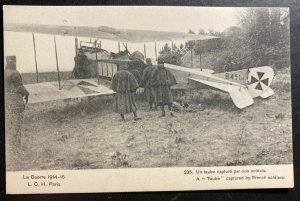 Mint France RPPC Real Picture Postcard WWI A Taube Captured By French Soldiers