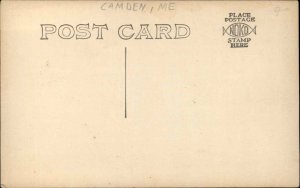 Camden ME Maine US Post Office c1910 Real Photo Postcard