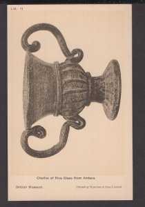 British Museum Chalice of Blue Glass from Amiens.