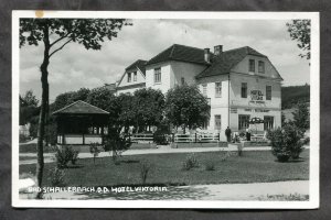 dc244 - BAD SCHALLERBACH Austria 1941 Hotel Viktoria. Cafe. Real Photo Postcard
