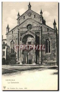 Old Postcard Verona's Cathedral