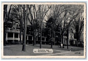 1940 Berkshire Inn Exterior Gt Barrington Massachusetts Vintage Antique Postcard