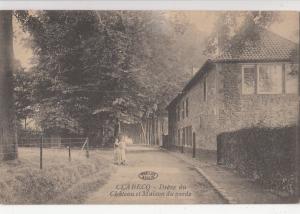 B79367 clabecq dreve du chateau et maison du garde belgium   front/back image