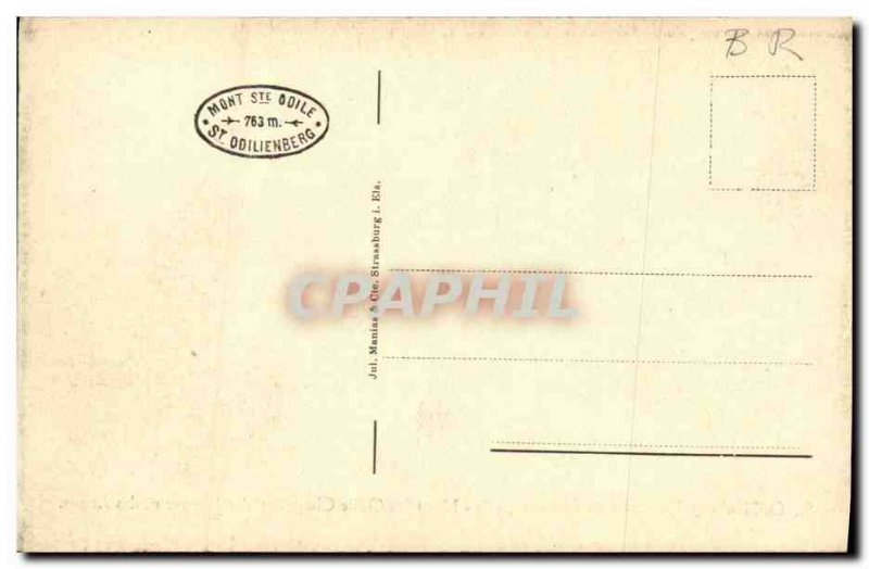 Old Postcard Mont Sainte Odile Chapels Angels Tears