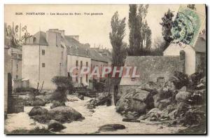 Old Postcard Pont Aven Mouilns Port Vue Generale