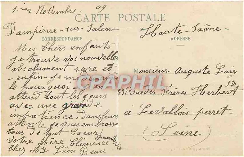 Old Postcard Epinal has 5 am