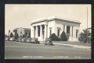 RPPC TIFTON GEORGIA BANK OF TIFTON OLD CARS VINTAGE REAL PHOTO POSTCARD