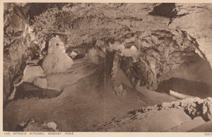 WOOKEY HOLE, THE WITCH'S KITCHEN, WELLS, Somerset - Vintage POSTCARD