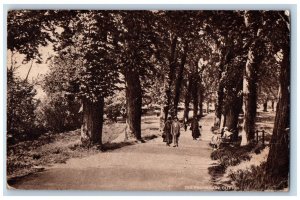 Clifton Bristol England Postcard The Prominade Walkway Trees 1927 Tuck Art