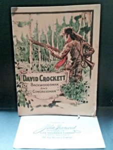 Vintage Booklet, David Crockett , Issued by John Hancock Life Insurance, 1928