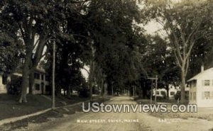 Real Photo, Main Street in China, Maine