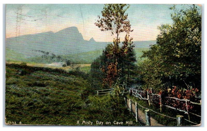 1907 A Misty Day on Cave Hill, Belfast, Northern Ireland, UK Postcard