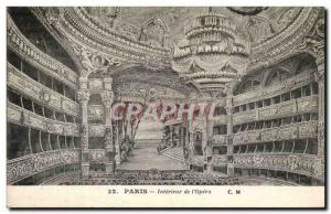 Paris - 9 - Interior of & # 39Opera Old Postcard