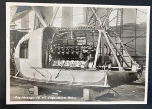 Mint Germany Real Picture Postcard Graf Zeppelin gondolas Motor Engine