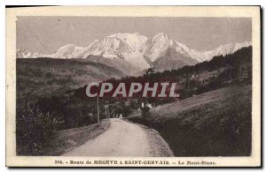 Postcard Megeve Old Road in Saint Gervais Mont Blanc