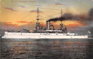 Military Battleship Postcard, Old Vintage Antique Military Ship Post Card US ...