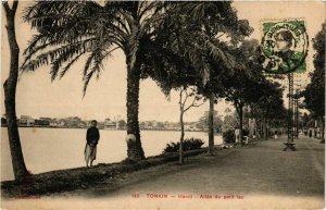 CPA AK INDOCHINA Tonkin Allee du petit Lac VIETNAM (957297)