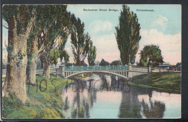 New Zealand Postcard - Barbadoes Street Bridge, Christchurch  T5171 