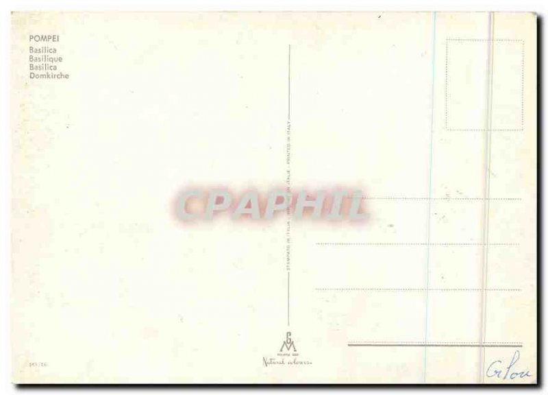 Postcard Modern Pompei Basilica