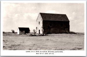 Chapel Of Saint Peter Had More Room Bradwell-Justa-Mare By Cedd, RPPC, Postcard