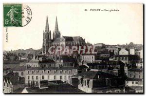 Old Postcard Cholet General view