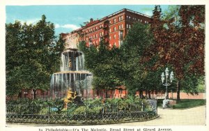 Vintage Postcard The Majestic Broad Street At Girard Avenue Philadelphia Penn PA