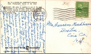 Union Oil Company Postcard 43, Scenes of West Oregon Coastline, 76 Gasoline 1939