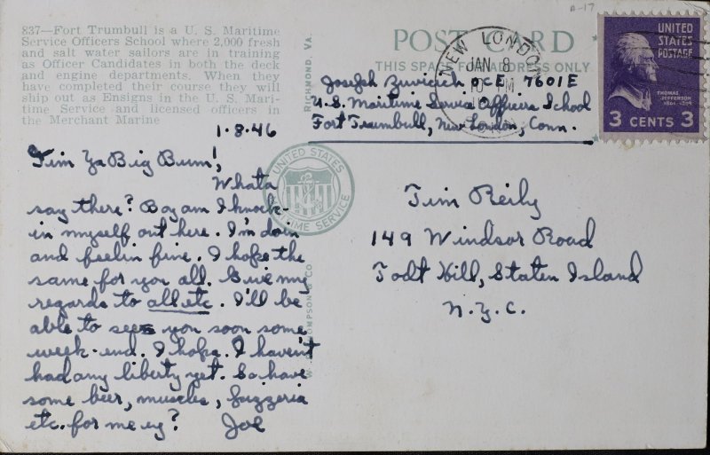 Main Entrance Fort Trumbull Connecticut