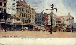 Canal & Royal Street  New Orleans LA 1908