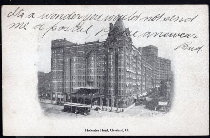 Ohio Hollenden Hotel CLEVELAND (Cleveland Plain Dealer Post Cards) - Und/B