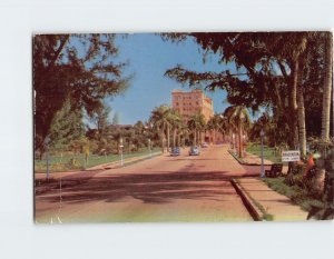 Postcard Tenth Street Looking South From Manatee Bridge, Bradenton, Florida