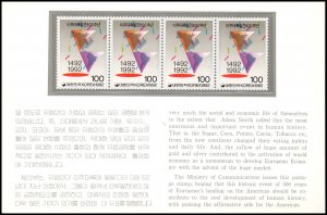 Korea stamp pack - The Quincentennial of the Discovery of America 1992