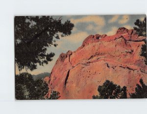 Postcard The Kissing Camels On The Gate Rock, Garden Of The Gods, Colorado