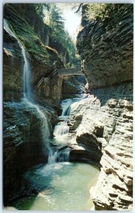 M-47271 In the Finger Lakes Section Rainbow Falls Watkins Glen State Park New...