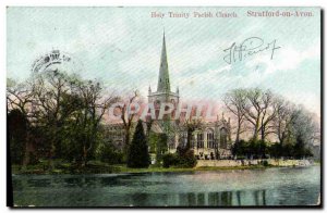 Postcard Old Holy Trinity Parish Church Stratford on Avon
