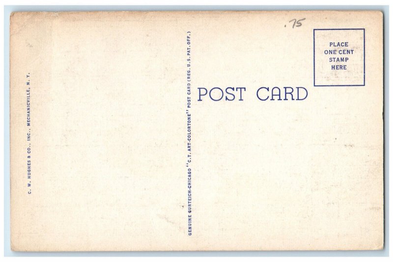 c1940's Hampshire County Court House Northampton Massachusetts MA Postcard