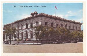 UNITED STATES MINT IN DENVER COLORADO VINTAGE 1930's POSTCARD