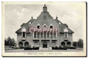 Old Postcard Tergnier L & # 39Hotel Town